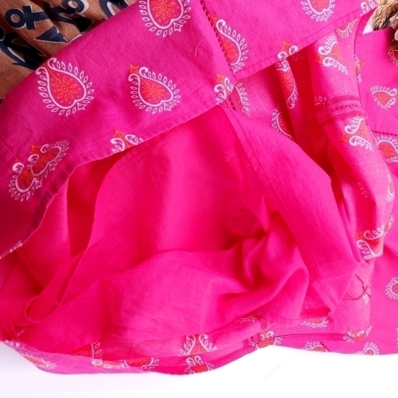 Vineyard Vines Pink Light Cotton Lined Dress Sz 4 - Picture 3 of 11